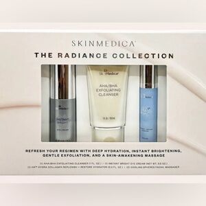 SkinMedica Radiance Collection Exfoliating Cleanser Moisturizer Eye Cream Set